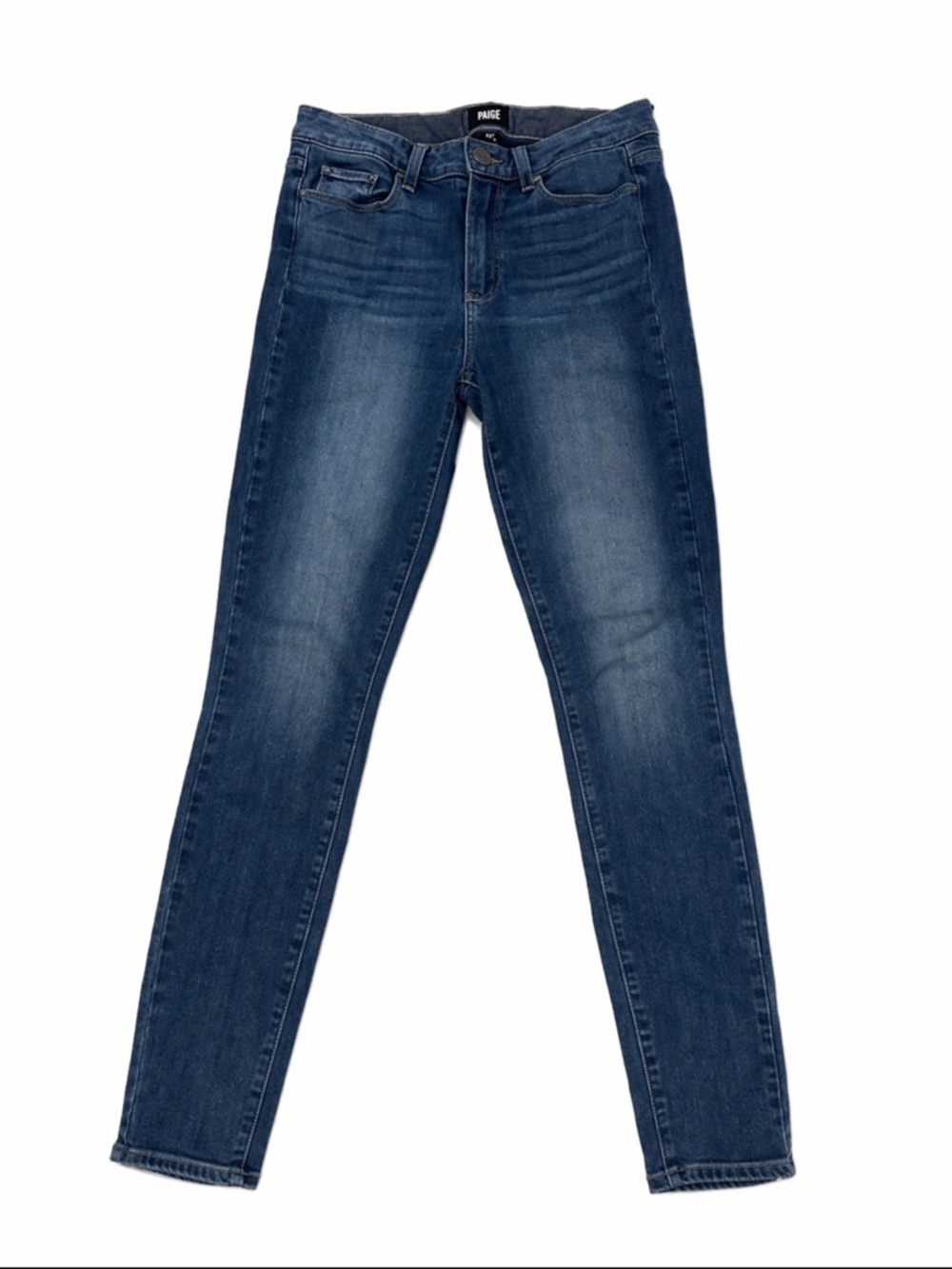 PAIGE High Rise Skinny Jeans Dark Wash Stretch Denim Size 29 Women